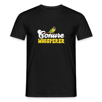 Molinasittich Papagei Vogel Sittich - Männer T-Shirt - Schwarz - Vorne - AI Model Male 178 light (178cm)