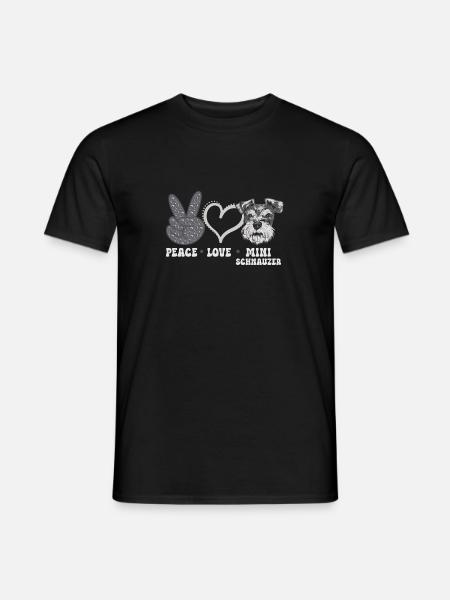 Miniature Schnauzer Dog Schnauzer - Men's T-Shirt - black