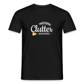 Domestic help, cleaner, housekeeper - Men's T-Shirt - black - Front - AI Model Male 178 light (178cm)