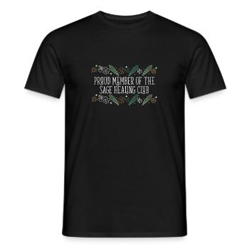 Proud Member Of The Sage Healing Club Smudge - Men's T-Shirt - black - Front - AI Model Male 178 light (178cm)