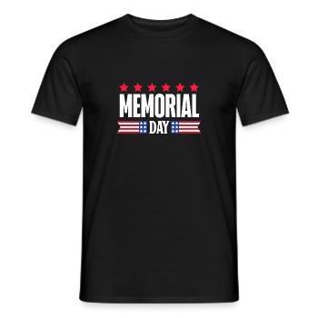 Memorial Day USA American Veterans Military P - Men's T-Shirt - black - Front - AI Model Male 178 light (178cm)