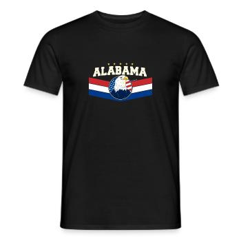 USA Flag Party aux USA Patriotic 4th of July - T-shirt homme - noir - Devant - AI Model Male 178 light (178cm)