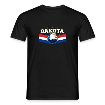 USA Flag Party aux USA Patriotic 4th of July - T-shirt homme - noir - Devant - AI Model Male 178 light (178cm)