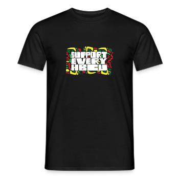 i Support Every HBCU Student Alumni Black Teacher - Männer T-Shirt - Schwarz - Vorne - AI Model Male 178 light (178cm)