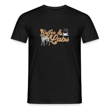 Silver Labrador Retriever Silver Lab - Men's T-Shirt - black - Front - AI Model Male 178 light (178cm)