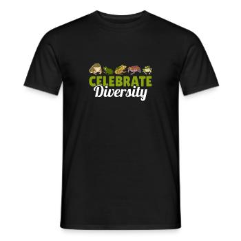 Herpétologiste Crapaud Amphibien Grenouille Les fans célèbrent D - T-shirt homme - noir - Devant - AI Model Male 178 light (178cm)