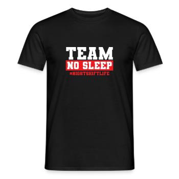 Night Shift Nurse - Men's T-Shirt - black - Front - AI Model Male 178 light (178cm)