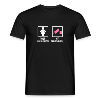 Rodeo Barrel Racing Pferd - Männer T-Shirt - Schwarz - Vorne - AI Model Male 178 light (178cm)
