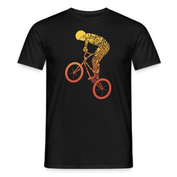BMX Bike Tricks BMX - T-shirt homme - noir - Devant - AI Model Male 178 light (178cm)