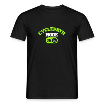 Indoor Cycling Bike Workout - Men's T-Shirt - black - Front - AI Model Male 178 light (178cm)