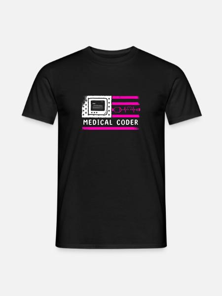 Medizinischer Kodierer Kodierfachkraft - Männer T-Shirt - Schwarz