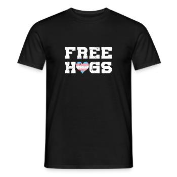 LGBT Rainbow Gay Pride Homo Lesbian Gay - Men's T-Shirt - black - Front - AI Model Male 178 light (178cm)