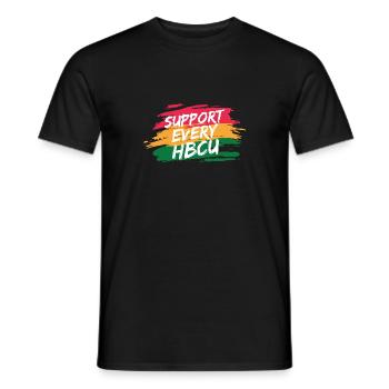 i Support Every HBCU Student Alumni Black Teacher - Männer T-Shirt - Schwarz - Vorne - AI Model Male 178 light (178cm)