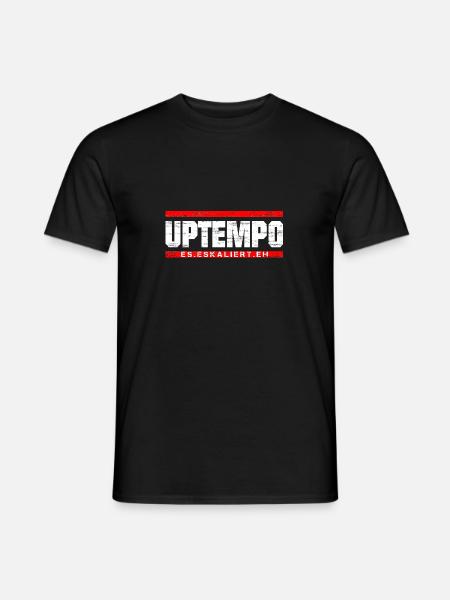 Uptempo - Rave - Hardstyle - Gabber - Geschenk - Männer T-Shirt - Schwarz