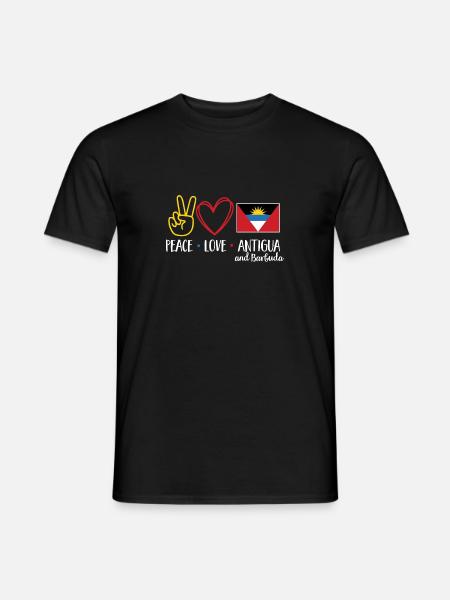 Drapeau d’Antigua-et-Barbuda - T-shirt homme - noir
