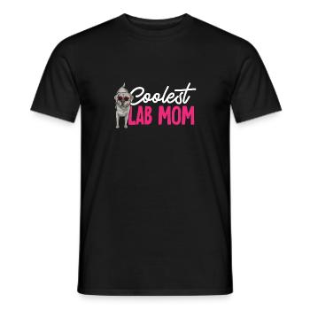 Silver Labrador Retriever Silver Lab - T-shirt homme - noir - Devant - AI Model Male 178 light (178cm)