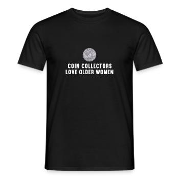 Numismatik Münzsammeln Geschenk - Männer T-Shirt - Schwarz - Vorne - AI Model Male 178 light (178cm)