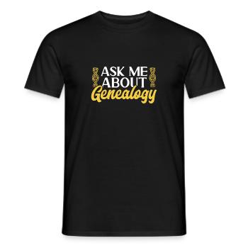 Généalogie Généalogie Généalogiste - T-shirt homme - noir - Devant - AI Model Male 178 light (178cm)