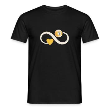 Snooker Pool Billiards - Men's T-Shirt - black - Front - AI Model Male 178 light (178cm)