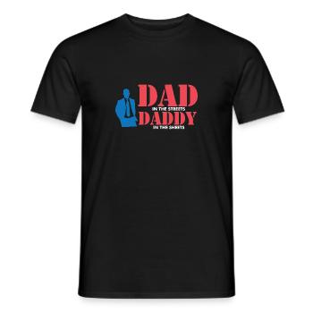 Dad In The Streets Dad In The Sheets Dad Jokes - Männer T-Shirt - Schwarz - Vorne - AI Model Male 178 light (178cm)