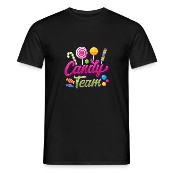 Candy Team Bonbons - T-shirt homme - noir - Devant - AI Model Male 178 light (178cm)