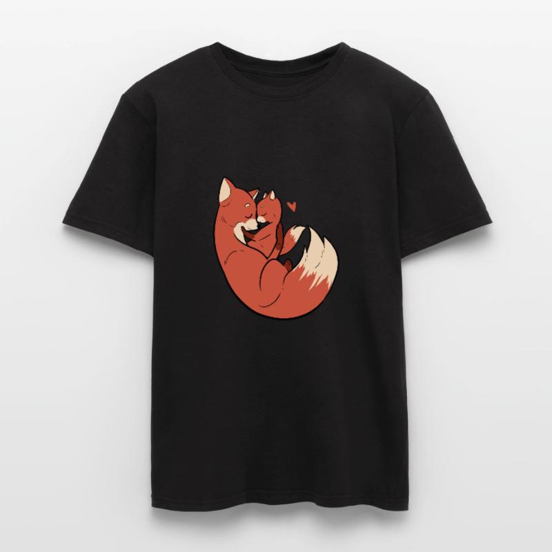 Fox Cuddle Freund oder Freundin Geschenk Männer T-Shirt