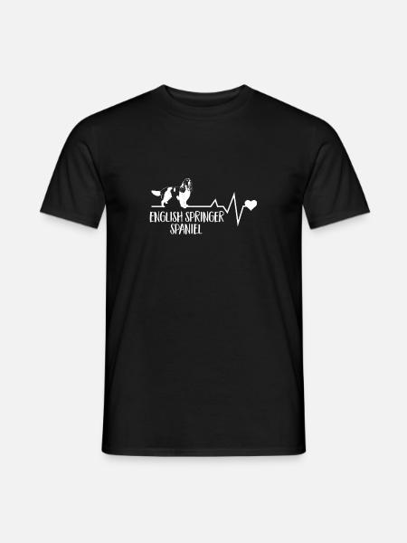 English Springer Spaniel Hund - T-shirt herr - svart