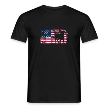 Chiweenie Chien - T-shirt homme - noir - Devant - AI Model Male 178 light (178cm)