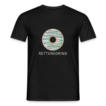 Donut Rettungsring ws - Männer T-Shirt - Schwarz - Vorne - AI Model Male 178 light (178cm)