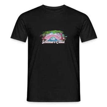 Funny Optometrist Quote Schlemm's Canal Eyeball - Men's T-Shirt - black - Front - AI Model Male 178 light (178cm)