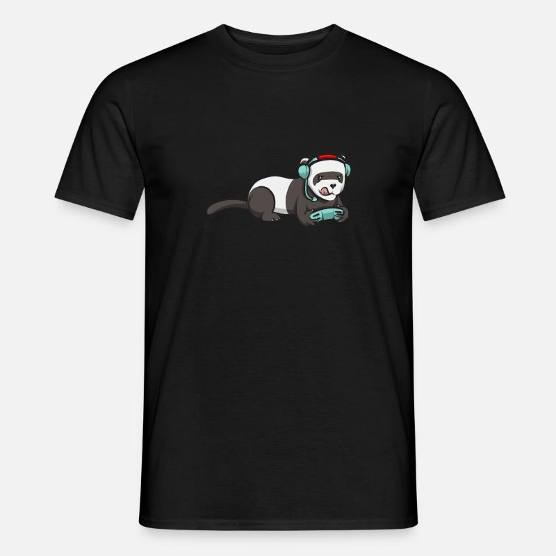 Frettchen Besitzer Frettchen - Männer T-Shirt - Schwarz