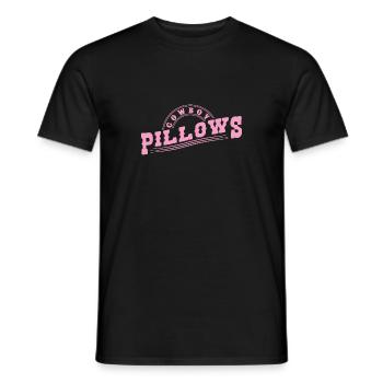 Coussins de cow-boy fille du Sud Texas Dame drôle - T-shirt homme - noir - Devant - AI Model Male 178 light (178cm)