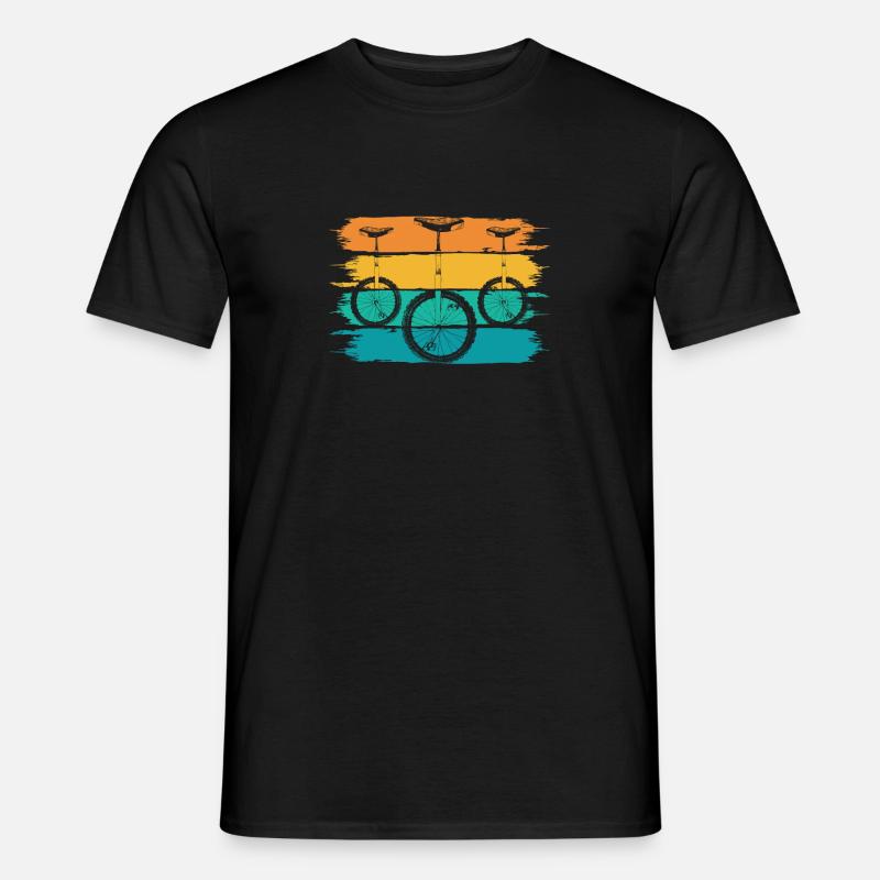 Einrad - Männer T-Shirt - Schwarz