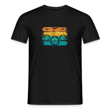 Einrad - Männer T-Shirt - Schwarz - Vorne - AI Model Male 178 light (178cm)