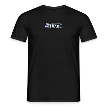 Israël - T-shirt homme - noir - Devant - AI Model Male 178 light (178cm)