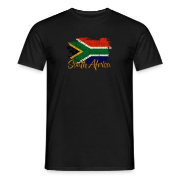 Südafrika - Männer T-Shirt - Schwarz - Vorne - AI Model Male 178 light (178cm)