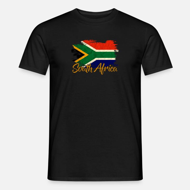 Südafrika - Männer T-Shirt - Schwarz