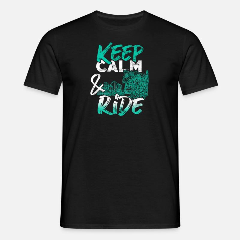 Achterbahn - Männer T-Shirt - Schwarz