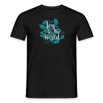 Joy to the World (dunkel) - Männer T-Shirt - Schwarz - Vorne - AI Model Male 178 light (178cm)