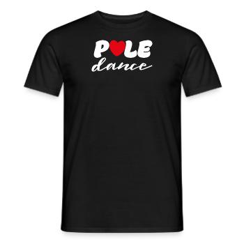 Pole Dance Pole Fitness Pole Dancer Geschenk - Männer T-Shirt - Schwarz - Vorne - AI Model Male 178 light (178cm)