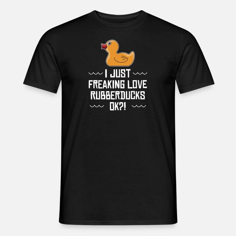 Ich liebe gerade Rubberducks Geschenk - Männer T-Shirt - Schwarz