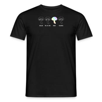 Magic Mushrooms Zauberpilze Geschenk Psyechedlisch - Männer T-Shirt - Schwarz - Vorne - AI Model Male 178 light (178cm)