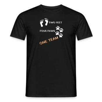 Hund Begleiter Sport Team - Männer T-Shirt - Schwarz - Vorne - AI Model Male 178 light (178cm)