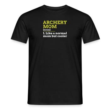 Bogenschießen Mom - Männer T-Shirt - Schwarz - Vorne - AI Model Male 178 light (178cm)