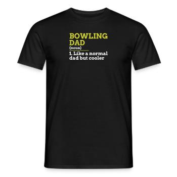 Bowling Dad - Men's T-Shirt - black - Front - AI Model Male 178 light (178cm)
