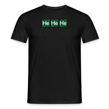 HeHeHe élément d'humour Chimie de table périodique - T-shirt homme - noir - Devant - AI Model Male 178 light (178cm)