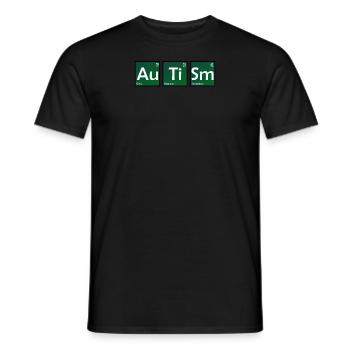 Elements of Autism Element Chemistry Periodic Table - Men's T-Shirt - black - Front - AI Model Male 178 light (178cm)