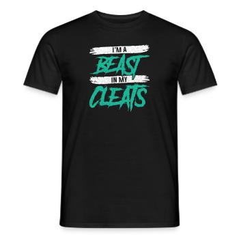 Je suis une bête dans mes crampons Football Football - T-shirt homme - noir - Devant - AI Model Male 178 light (178cm)