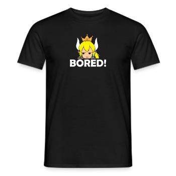 Bowsette - Men's T-Shirt - black - Front - AI Model Male 178 light (178cm)