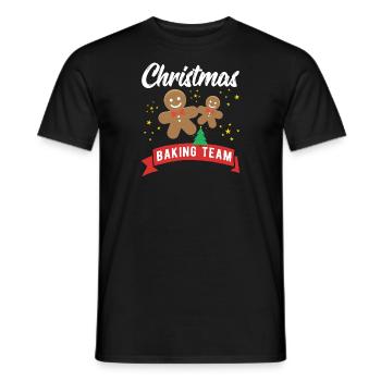 Christmas Baking Team - Männer T-Shirt - Schwarz - Vorne - AI Model Male 178 light (178cm)